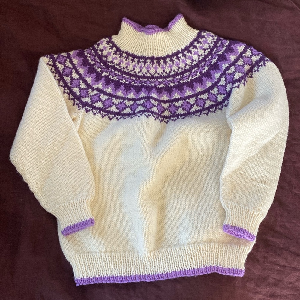 Kids vintage fair isle sweater
